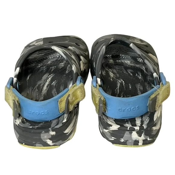 Crocs All Terrain Adjustable Hook & Loop Strap Marble Gray Toddler Sz 13 Sandals - Picture 3 of 8